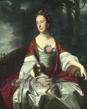 Frau Jerathmael Bowers kolonialen Neuengland Porträtmalerei John Singleton Copley  Ölgemälde
